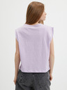 Vero Moda Hellviolettes VERO MODA Damen Basic-T-Shirt Panna