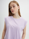 Vero Moda Hellviolettes VERO MODA Damen Basic-T-Shirt Panna
