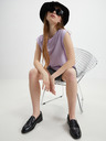Vero Moda Hellviolettes VERO MODA Damen Basic-T-Shirt Panna