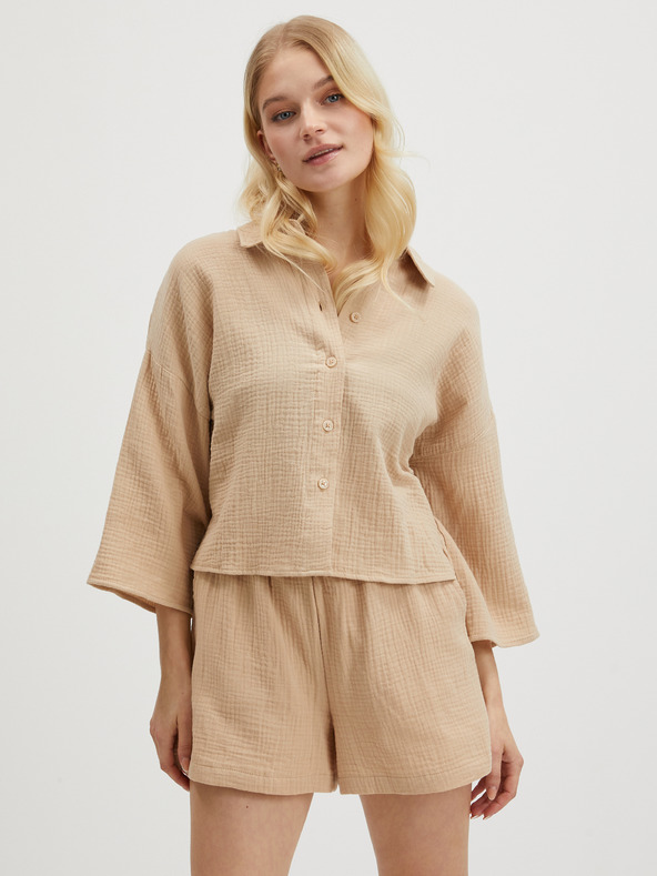Vero Moda Beige VERO MODA Natali-Shirt für Frauen