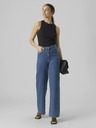 AWARE by VERO MODA Schwarzes geripptes Damen-Basic-Tank-Top AWARE von VERO MODA Lavendel