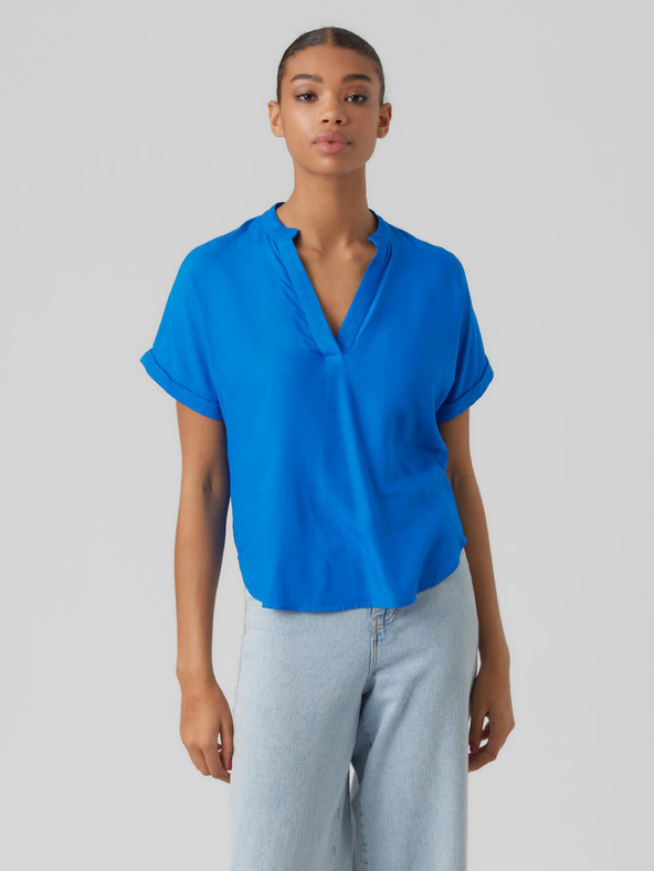 Vero Moda Blaue Bluse VERO MODA Beauty