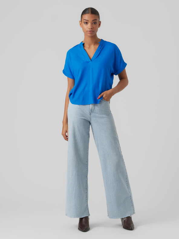 Vero Moda Blaue Bluse VERO MODA Beauty