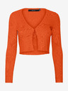 Vero Moda Orangefarbene Damen Strickjacke VERO MODA Glory