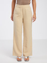 Vero Moda Beigefarbene Damen-Weitbeinhose VERO MODA Carmen
