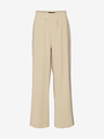 Vero Moda Beigefarbene Damen-Weitbeinhose VERO MODA Carmen