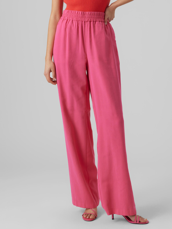 Vero Moda Dunkelrosa Damen-Weitbeinhose VERO MODA Carmen