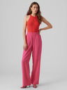 Vero Moda Dunkelrosa Damen-Weitbeinhose VERO MODA Carmen