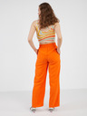 Vero Moda Orangefarbene Damen-Weitbeinhose VERO MODA Carmen
