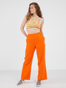 Vero Moda Orangefarbene Damen-Weitbeinhose VERO MODA Carmen