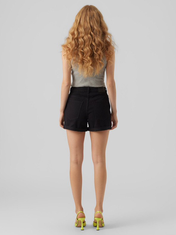 Vero Moda Schwarze Damen-Denim-Shorts VERO MODA Zuri