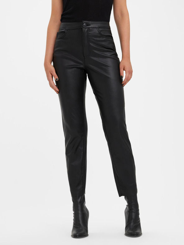 Vero Moda Schwarz Damen Lederhose VERO MODA Brenda