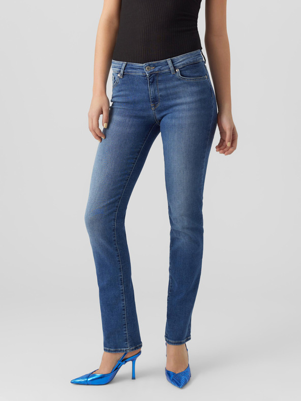 Vero Moda Blaue Damenjeans mit geradem Schnitt VERO MODA Daf