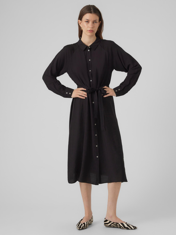 Vero Moda Schwarzes VERO MODA Debby Hemdblusenkleid für Damen