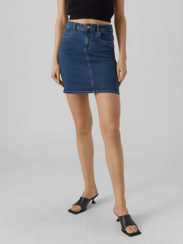 Vero Moda Dunkelblauer Damen-Denim-Rock Vero Moda Luna