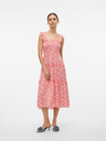 Vero Moda Rot-weißes Midikleid Vero Moda Menny