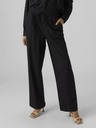 Vero Moda Schwarze Damenhose mit Leinen VERO MODA Jesmilo