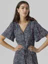 Vero Moda Dunkelblaues gemustertes Damenkleid Vero Moda Alba
