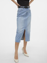 Vero Moda Hellblauer Damen-Denim-Midi-Rock Vero Moda Veri