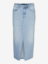 Vero Moda Hellblauer Damen-Denim-Midi-Rock Vero Moda Veri