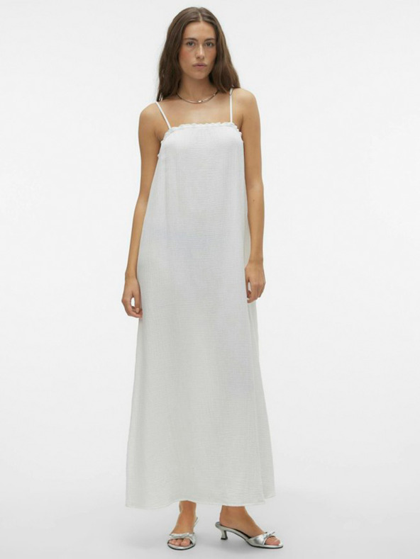 Vero Moda Weißes Maxikleid für Frauen Vero Moda Natali