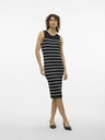 Vero Moda Schwarzes gestreiftes Damenkleid Vero Moda Gizelle