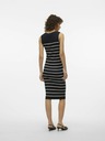 Vero Moda Schwarzes gestreiftes Damenkleid Vero Moda Gizelle