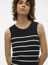 Vero Moda Schwarzes gestreiftes Damenkleid Vero Moda Gizelle