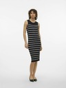 Vero Moda Schwarzes gestreiftes Damenkleid Vero Moda Gizelle