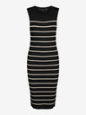 Vero Moda Schwarzes gestreiftes Damenkleid Vero Moda Gizelle