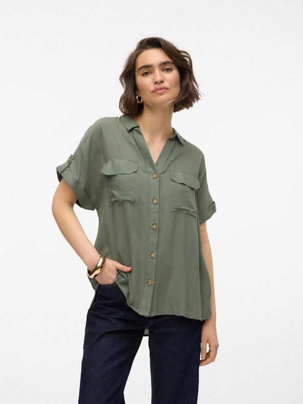 Vero Moda Grünes Vero Moda Bumpy Shirt für Frauen