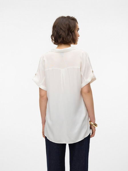 Vero Moda Weißes Vero Moda Bumpy Hemd für Damen
