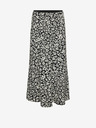 Vero Moda Cremefarbener und schwarzer Damen Maxirock mit Blumenmuster Vero Moda Alba