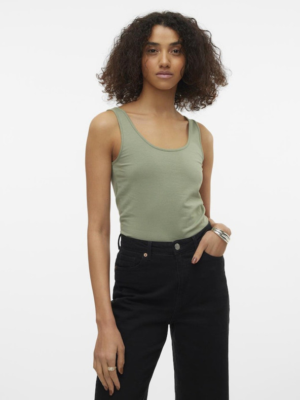 Vero Moda Grünes VERO MODA Damen Basic Tank Top Maxi