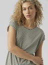 Vero Moda Weiß und grün gestreiftes Damenhemd Vero Moda Ava