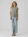 Vero Moda Weiß und grün gestreiftes Damenhemd Vero Moda Ava