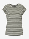 Vero Moda Weiß und grün gestreiftes Damenhemd Vero Moda Ava