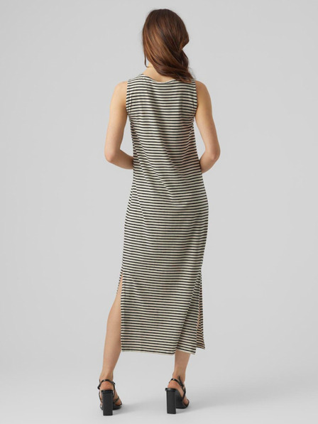 AWARE by VERO MODA Schwarz-beige gestreiftes Damen Maxikleid AWARE by VERO MODA Fiona