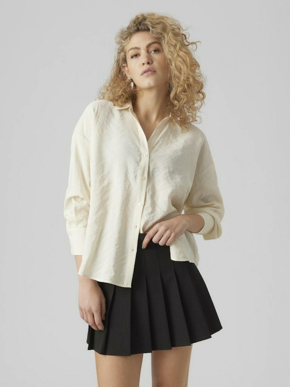 Vero Moda Cremefarbenes Vero Moda Queeny Shirt für Frauen