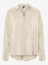 Vero Moda Cremefarbenes Vero Moda Queeny Shirt für Frauen