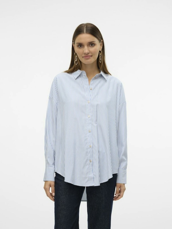 Vero Moda Blau-weiß gestreiftes Hemd Vero Moda Nora