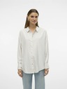 Vero Moda Beige und weiß gestreiftes Damenhemd Vero Moda Nora