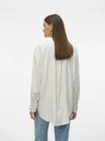 Vero Moda Beige und weiß gestreiftes Damenhemd Vero Moda Nora
