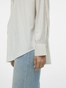 Vero Moda Beige und weiß gestreiftes Damenhemd Vero Moda Nora