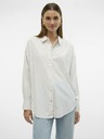 Vero Moda Beige und weiß gestreiftes Damenhemd Vero Moda Nora