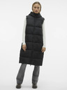 Vero Moda Schwarze lange Damen Steppweste Vero Moda Ligaane