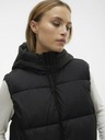 Vero Moda Schwarze lange Damen Steppweste Vero Moda Ligaane