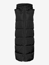 Vero Moda Schwarze lange Damen Steppweste Vero Moda Ligaane