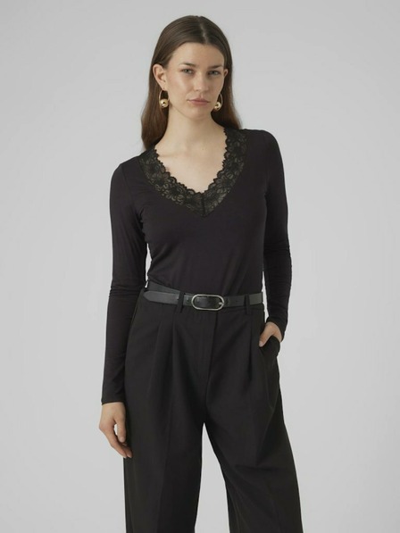 Vero Moda Schwarzes Damen-T-Shirt Vero Moda Rosa