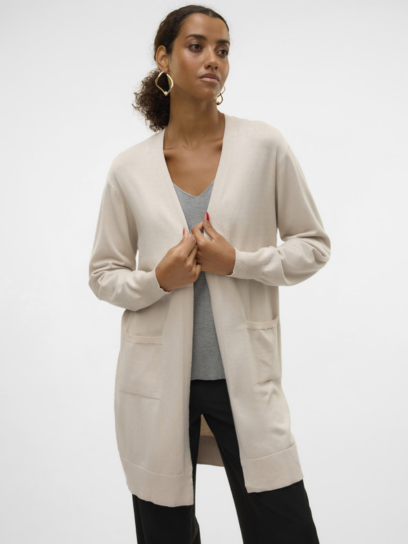 Vero Moda Beige Damen Strickjacke Vero Moda Silje